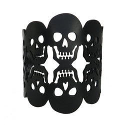 Totenkopf Armband, Schwarzes Kautschuk Armband Totenkopf Armband, Schwarzes Kautschuk Armband