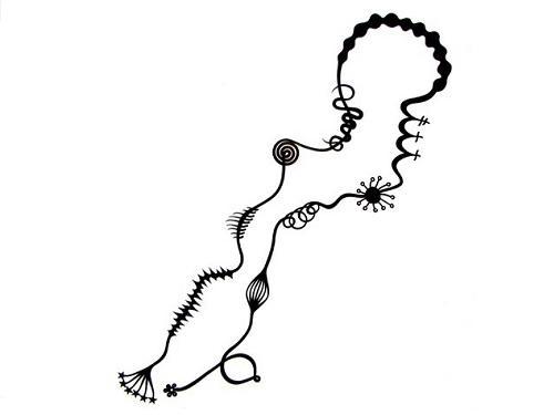 Collier Fée, Long Collier Femme Noir