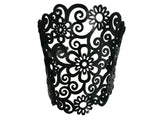 Spring Armband, Schwarz aus Kautschuk