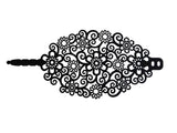 Spring Armband, Schwarz aus Kautschuk