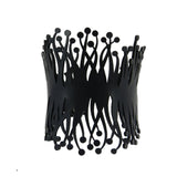Cinturino in anemone di mare, cinturino in caucciù nero, larghezza: 72 mm