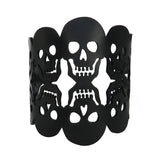 Pulsera calavera, Pulsera caucho negro
