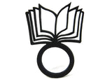 Buch Ring, Ausgefallener Schwarzer Ring