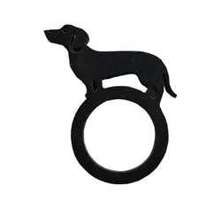 Dachshund Ring, Fancy Black Ring