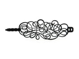 Dizzy Bracelet, Bracelet tendance noir en caoutchouc naturel