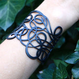 Dizzy Bracelet, Bracelet tendance noir en caoutchouc naturel