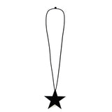 Collana Stella, Catena Lunga Gomma Nera