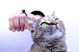 Katzen Ring, Schwarzer Damen & Kinder Ring aus Naturkautschuk