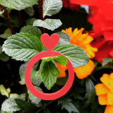 Herz Ring, Damen & Kinder Ring in Schwarz & Rot