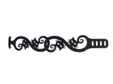 Katzen Armband, Schwarzes Kautschuk Armband, Breite: 28 mm