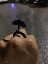 Regenschirm Ring, Schwarzer Kautschuk Ring