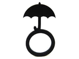 Umbrella Ring, Black Rubber Ring