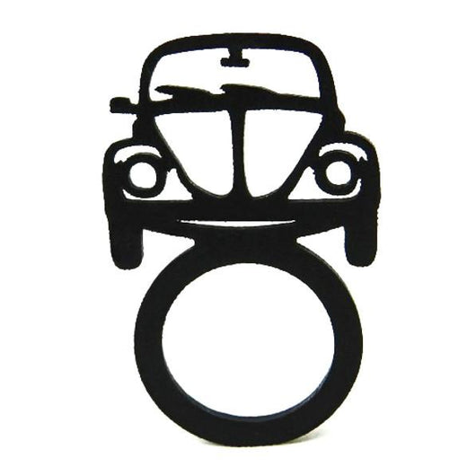 Anillo VW Beetle, anillo negro de caucho natural