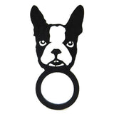 Bague Bouledogue, Bague Noire Fantaisie