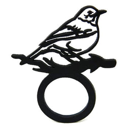 Bague Oiseau, Bague Noire Fantaisie